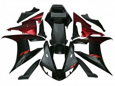 Buy 2002-2003 Yamaha YZF 1000 R1 Motorcycle Fairings - Red Black Flame Canada