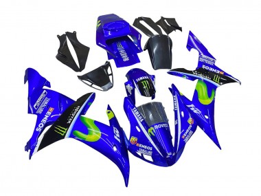 Buy 2002-2003 Yamaha YZF 1000 R1 Motorcycle Fairings - Blue Black Green MoviStar ENEOS Monster Canada