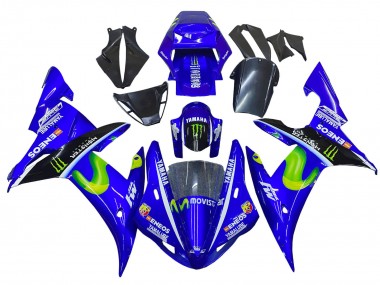 Buy 2002-2003 Yamaha YZF 1000 R1 Motorcycle Fairings - Blue Black Green MoviStar ENEOS Monster Canada