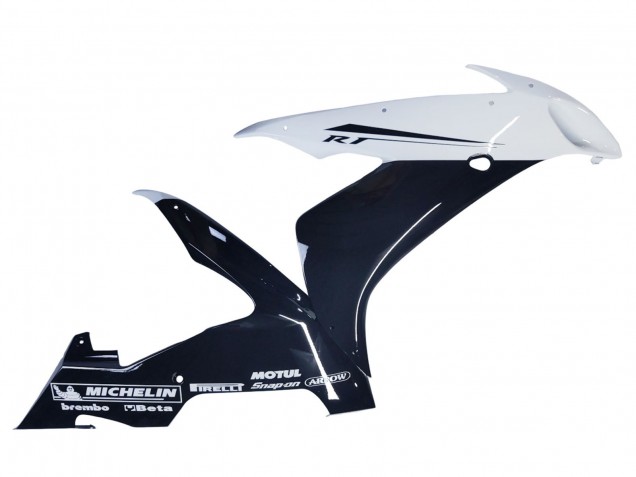 2004-2006 Yamaha YZF 1000 R1 Motorcycle Fairings - Glossy Black White Motul Canada