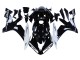 2004-2006 Yamaha YZF 1000 R1 Motorcycle Fairings - Glossy Black White Motul Canada