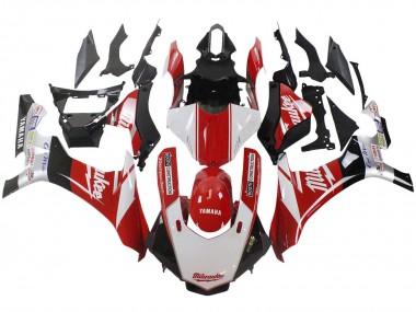 Buy 2015-2019 Yamaha YZF 1000 R1 Motorcycle Fairing - White Red Black Milwaukee Canada