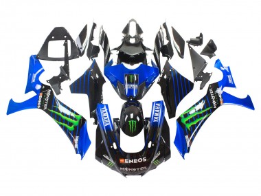 Buy 2020-2025 Yamaha YZF 1000 R1 Motorcycle Fairings - Blue Black Green Black ENEOS Monster Canada