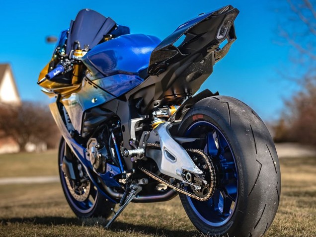 2020-2025 Yamaha YZF 1000 R1 Motorcycle Fairings - Blue Gold Canada