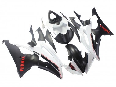 Buy 2008-2016 Yamaha YZF 600 R6 Motorcycle Fairings - White Matte Black Red Decals Canada