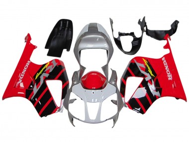 Buy 2000-2006 Honda VTR1000 Motorcycle Fairings - Silver Red Black Stripe Racing Canada