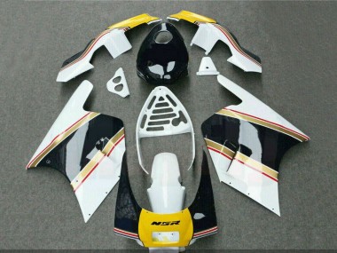 Buy 1988-1989 Honda NSR250R Motorcycle Fairings - White Yellow Gold Glossy Black Canada
