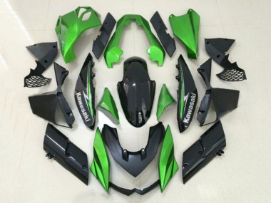 Buy 2010-2013 Kawasaki Z1000 Motorcycle Fairings - Green Glossy Black Canada
