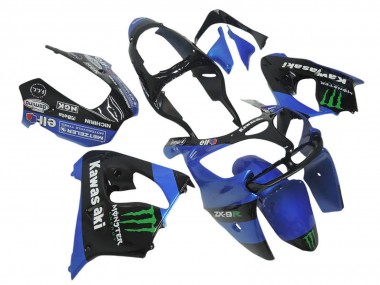 Buy 2002-2006 Kawasaki ZX12R Motorcycle Fairings - Blue Black Green White Elf Monster Canada