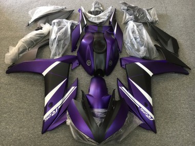 Buy 2015-2018 Yamaha YZF R3/R25 Motorcycle Fairings - White Purple Matte Black Canada