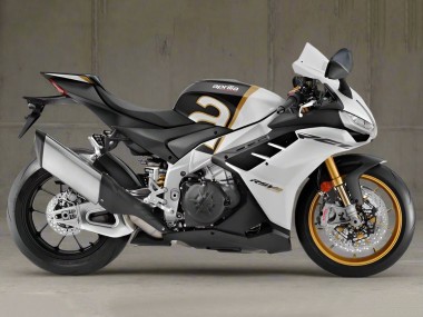 Buy 2021-2024 Aprilia RSV4 1100 Motorcycle Fairings - White Black Gold Canada