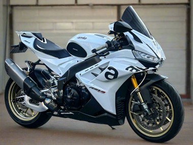 Buy 2021-2024 Aprilia RSV4 1100 Motorcycle Fairings - White Black Canada
