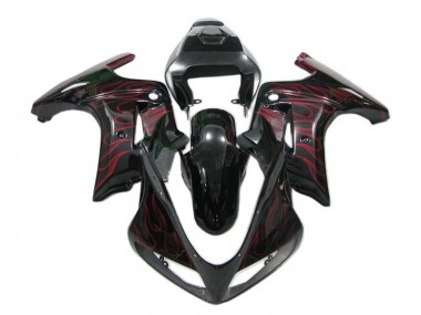 Buy 2003-2013 Suzuki SV650 Motorcycle Fairings - Glossy Black Red Flame Canada