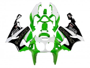 Buy 1996-2003 Kawasaki ZX7R Motorcycle Fairings - White Green Black Gold Silkolene Dunlop Canada