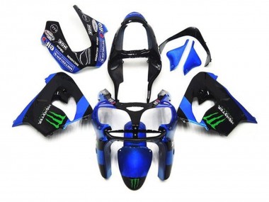 Buy 2002-2003 Kawasaki ZX9R Motorcycle Fairings - Blue Black Green Monster Canada