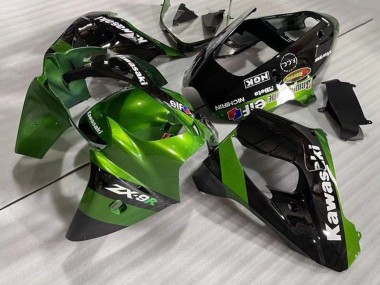 Buy 2002-2003 Kawasaki ZX9R Motorcycle Fairings - Green Black Elf Canada