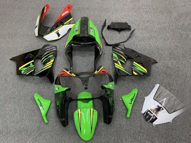 Buy 2002-2003 Kawasaki ZX9R Motorcycle Fairings - Green Black Yellow Orange Canada