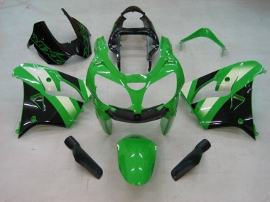 Buy 2002-2003 Kawasaki ZX9R Motorcycle Fairing - Green White Black Canada