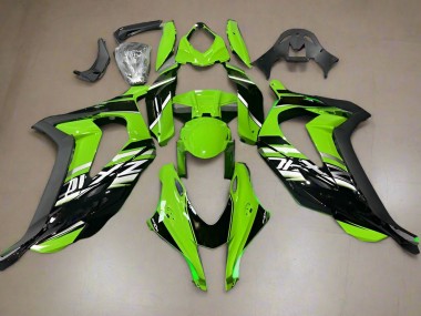 Buy 2016-2020 Kawasaki ZX10R Motorcycle Fairings - Green Glossy Black Canada