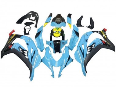 Buy 2016-2020 Kawasaki ZX10R Motorcycle Fairings - Light Blue Yellow Shark Canada