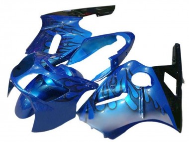 Buy 2002-2006 Kawasaki ZX12R Motorcycle Fairings - Blue Flame Black Canada