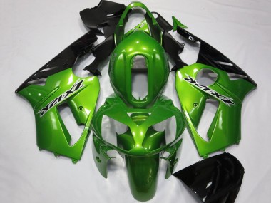 Buy 2002-2006 Kawasaki ZX12R Motorcycle Fairings - Green Glossy Black Canada