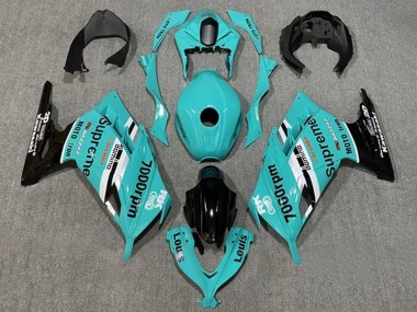 Buy 2013-2024 Kawasaki EX300 Motorcycle Fairings - Blue White Black Supreme Canada