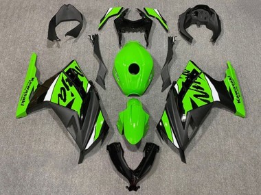 Buy 2013-2024 Kawasaki EX300 Motorcycle Fairings - Green White Black Canada