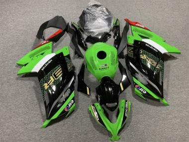 Buy 2013-2024 Kawasaki EX300 Motorcycle Fairings - Green White Black Red Elf Canada