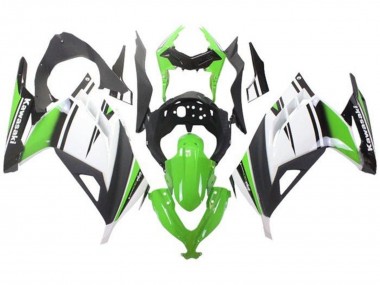 Buy 2013-2024 Kawasaki EX300 Motorcycle Fairings - Green White Black Matte Black Canada