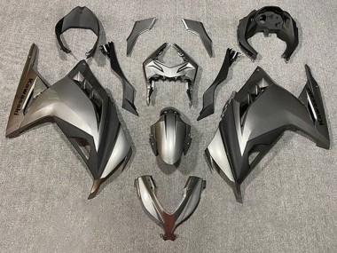 Buy 2013-2024 Kawasaki EX300 Motorcycle Fairings - Silver Matte Black Canada