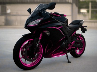 Buy 2017-2019 Kawasaki Ninja 650 EX650 Motorcycle Fairings - Glossy Black Pink Stripe Canada