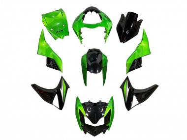 Buy 2007-2009 Kawasaki Z1000 Motorcycle Fairings - Green Glossy Black Canada