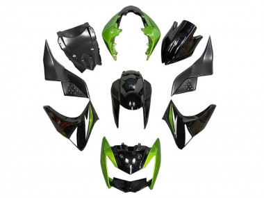 Buy 2007-2009 Kawasaki Z1000 Motorcycle Fairings - Green Glossy Black Silver Canada
