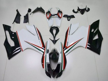 Buy 2011-2014 Ducati Panigale 1199 Motorcycle Fairings - White Red Green Glossy Black Canada