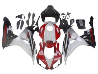 Buy 2006-2007 Honda CBR1000RR Motorcycle Fairings - White Red Glossy Black Fade Canada