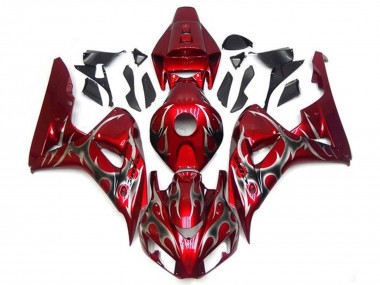 Buy 2006-2007 Honda CBR1000RR Motorcycle Fairings - Red Silver Tribal Canada