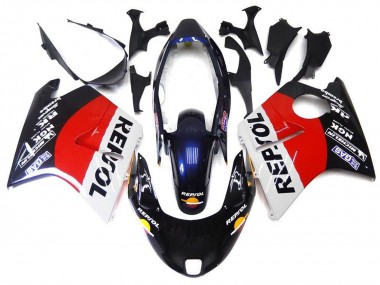 Buy 1996-2007 Honda CBR1100XX Blackbird Motorcycle Fairings - Red White Blue Glossy Black Repsol Canada