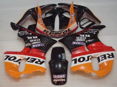 Buy 1996-1997 Honda CBR900RR 893 Motorcycle Fairings - Orange White Red Glossy Black Repsol Canada
