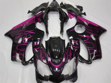 Buy 2004-2007 Honda CBR600 F4i Motorcycle Fairings - Glossy Black Pink Flame Canada