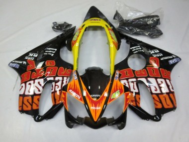 Buy 2004-2007 Honda CBR600 F4i Motorcycle Fairings - Yellow Orange Glossy Black Rossi Canada
