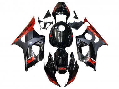 Buy 2003-2004 Suzuki GSXR 1000 Motorcycle Fairings - Glossy Black Matte Black Orange Canada