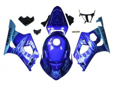 Buy 2003-2004 Suzuki GSXR 1000 Motorcycle Fairings - Blue Light Blue White Flame Canada