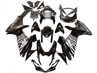 Buy 2011-2024 Suzuki GSXR 600 / GSXR 750 Motorcycle Fairings - Glossy Black Silver Canada