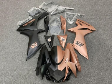 Buy 2011-2024 Suzuki GSXR 600 / GSXR 750 Motorcycle Fairings - Matte Black Copper Brown Split Canada