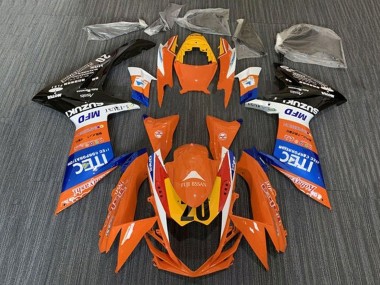 Buy 2011-2024 Suzuki GSXR 600 / GSXR 750 Motorcycle Fairings - Orange Blue White Black Yellow 20 Canada