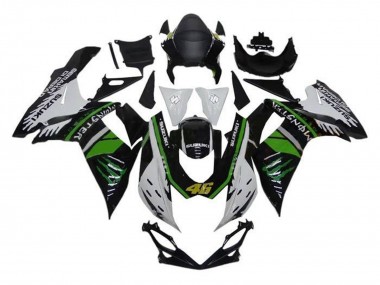 Buy 2011-2024 Suzuki GSXR 600 / GSXR 750 Motorcycle Fairings - White Green Black Monster 46 Canada