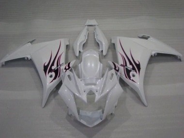 Buy 2009-2015 Yamaha FZ6R Motorcycle Fairings - White Flame Canada