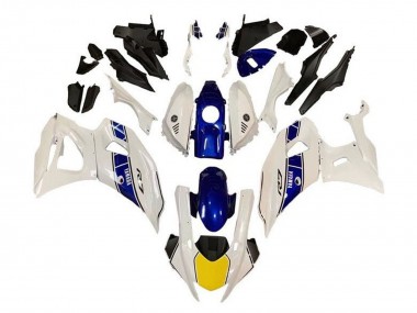Buy 2021-2024 Yamaha YZF R7 Motorcycle Fairings - White Yellow Blue Stripe Canada