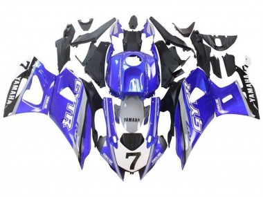 Buy 2021-2024 Yamaha YZF R7 Motorcycle Fairings - Blue Grey White GYTR Canada